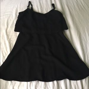 flowy little black dress